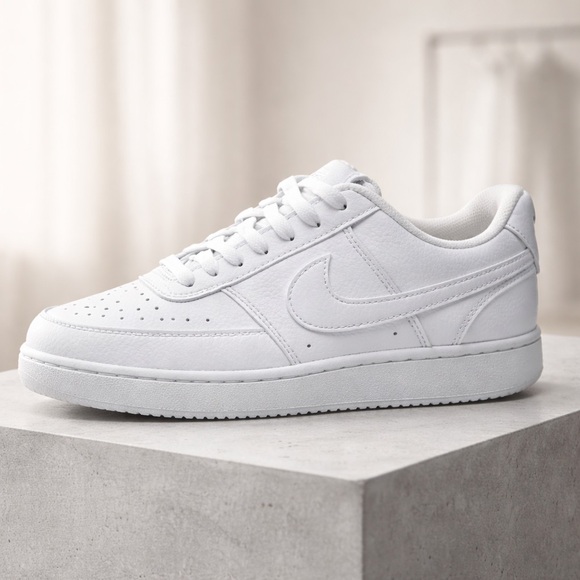 NikeClassic Triple White Sneakers youth big kid size 6